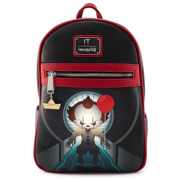 Loungefly x IT Sewer Scene - You'll Float Too Pennywise Mini Backpack - Picture 1 of 8